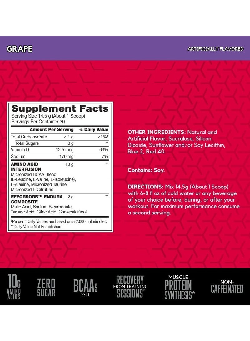 BSN Amino x 435g Grape Flavor 30 Serving