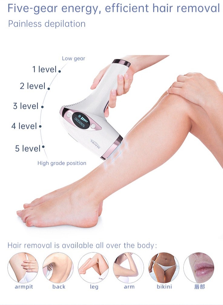 MAIKL Home painless ice point hair removal instrument private armpit hair whole body large energy hair removal instrument