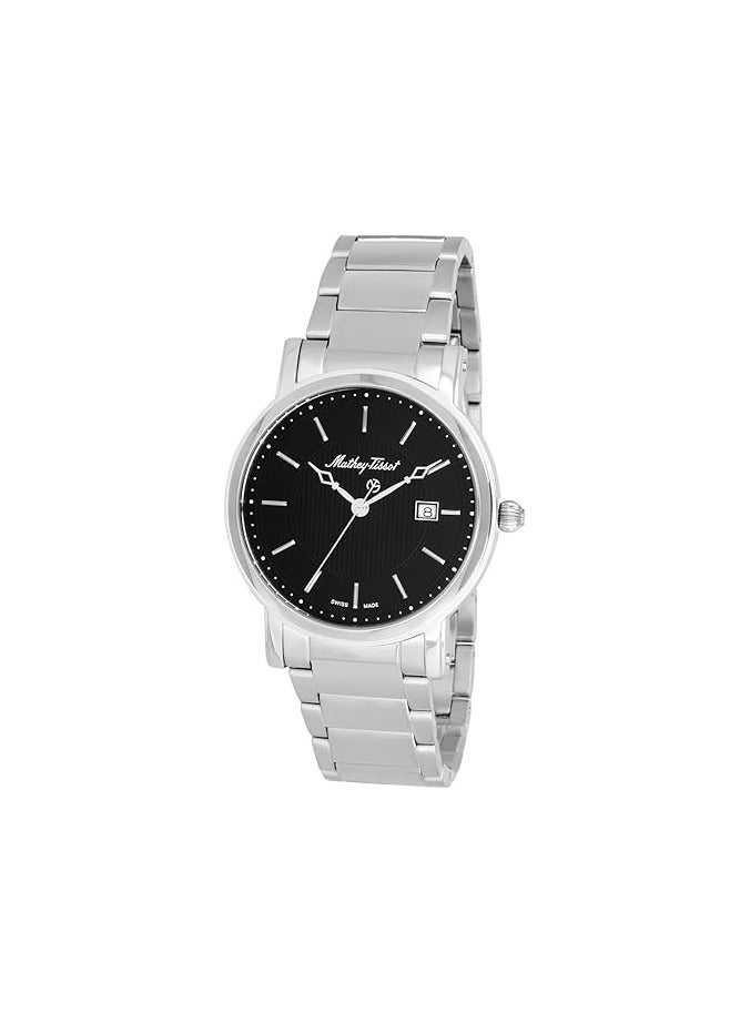 City Metal HB611251MAN Mens Quartz Watch, Analog Display and Stainless Steel Strap, Black