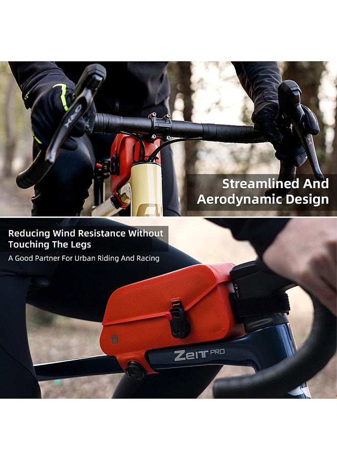 2L Waterproof Bicycle TopTube Bag Magnetic Bike Bag Bicycle Front Bag Compact Size Quick Release Buckle Cycling Bag Road Bike Accessories