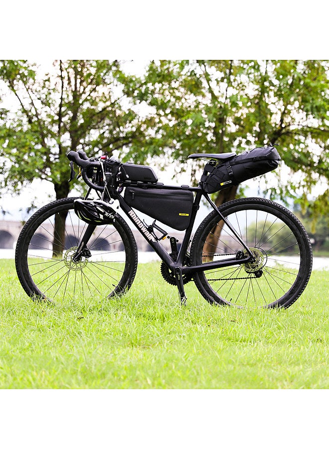 Bike Saddle Tube Bag Waterproof Bicycle Under Seats Bag Large Capacity Cycle Storage Bag Quick Release Bicycle Accessories