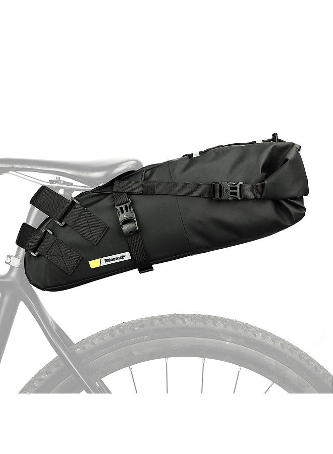 Bike Saddle Tube Bag Waterproof Bicycle Under Seats Bag Large Capacity Cycle Storage Bag Quick Release Bicycle Accessories