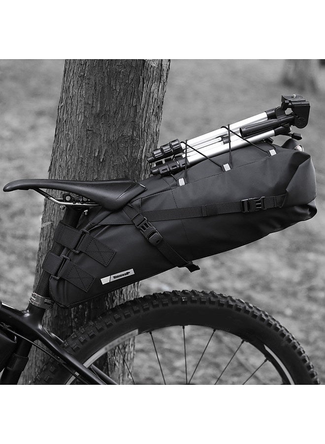 Bike Saddle Tube Bag Waterproof Bicycle Under Seats Bag Large Capacity Cycle Storage Bag Quick Release Bicycle Accessories