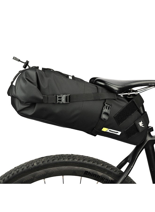 Bike Saddle Tube Bag Waterproof Bicycle Under Seats Bag Large Capacity Cycle Storage Bag Quick Release Bicycle Accessories