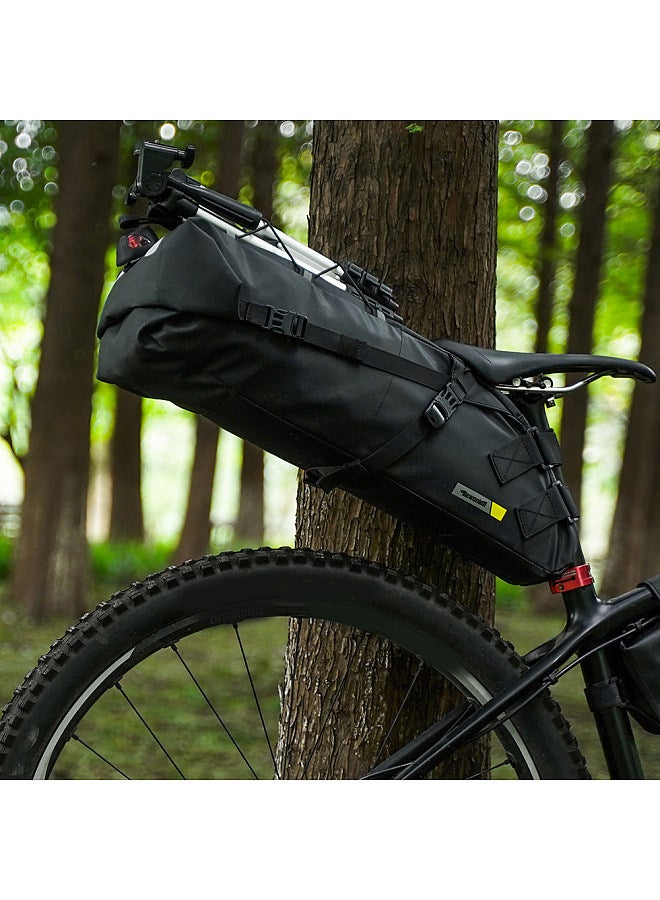 Bike Saddle Tube Bag Waterproof Bicycle Under Seats Bag Large Capacity Cycle Storage Bag Quick Release Bicycle Accessories