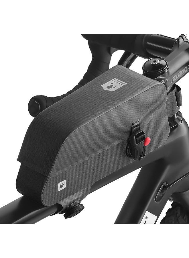 2L Waterproof Bicycle TopTube Bag Magnetic Bike Bag Bicycle Front Bag Compact Size Quick Release Buckle Cycling Bag Road Bike Accessories