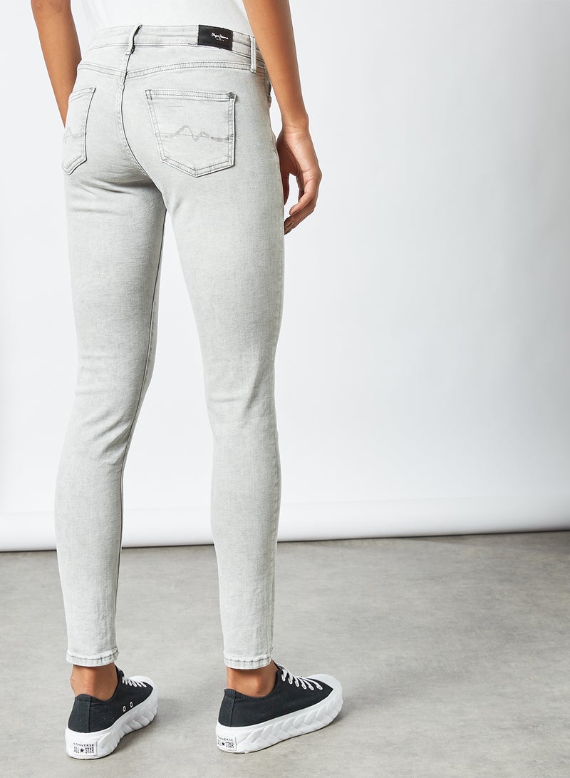 Skinny Fit Jeans Grey