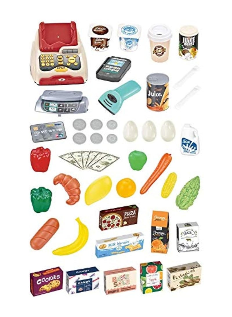 Children 's home Supermarket Toy Shopping Cart cash Register Sets