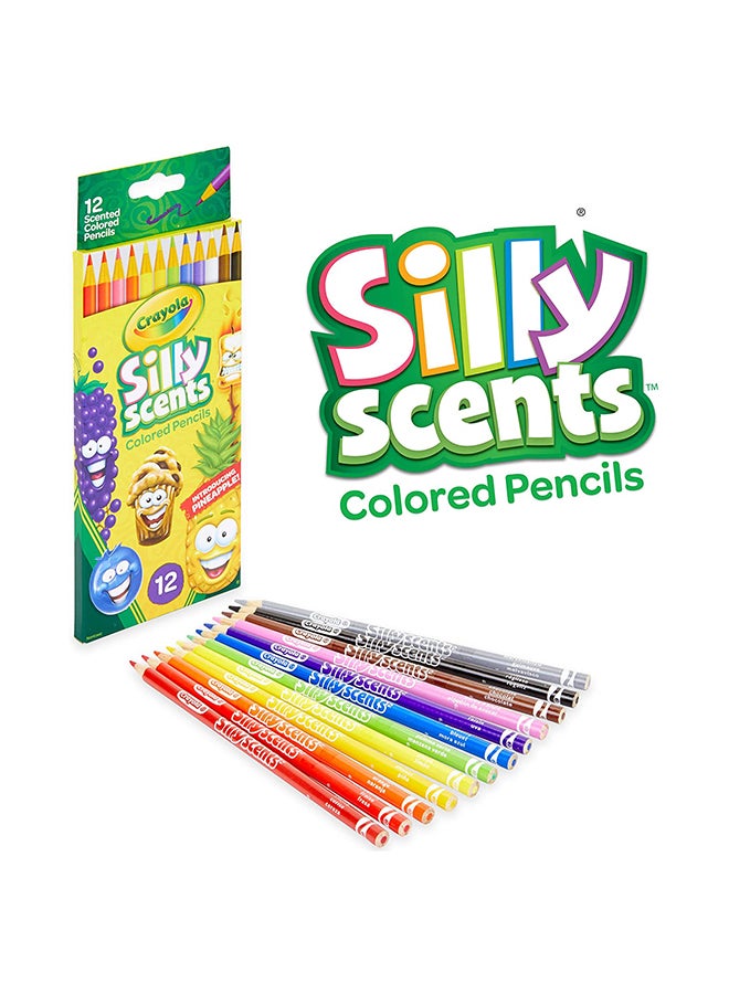 12 Ct Silly Scents Colored Pencils