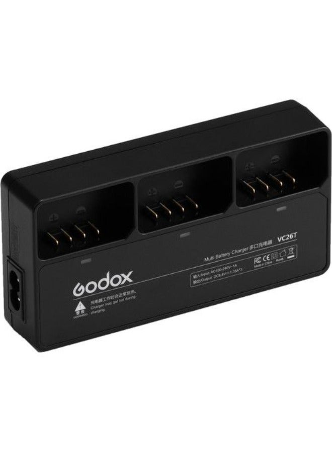 Godox VC26T Multi-Battery Charger For V1