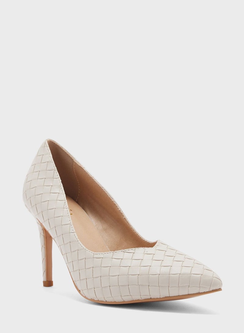 Metallic Woven Pointed Pump