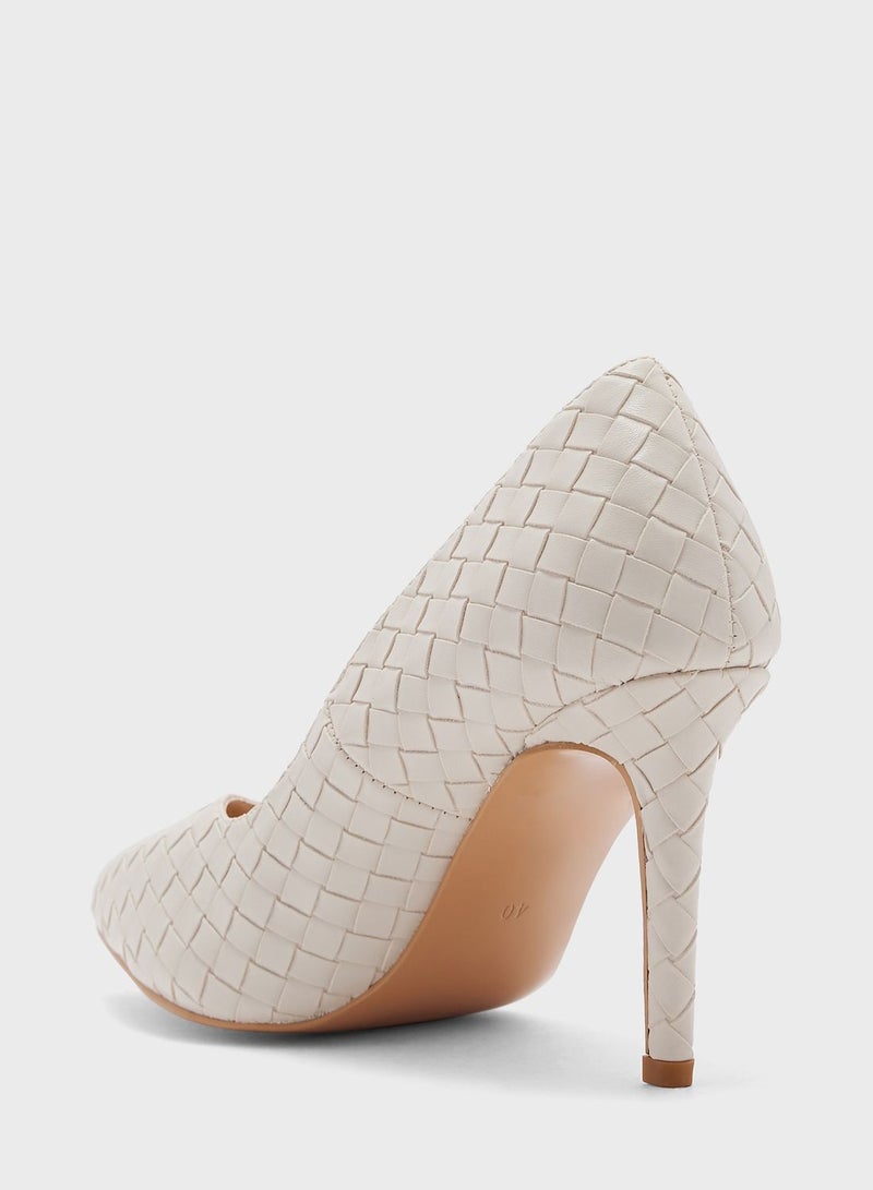 Metallic Woven Pointed Pump