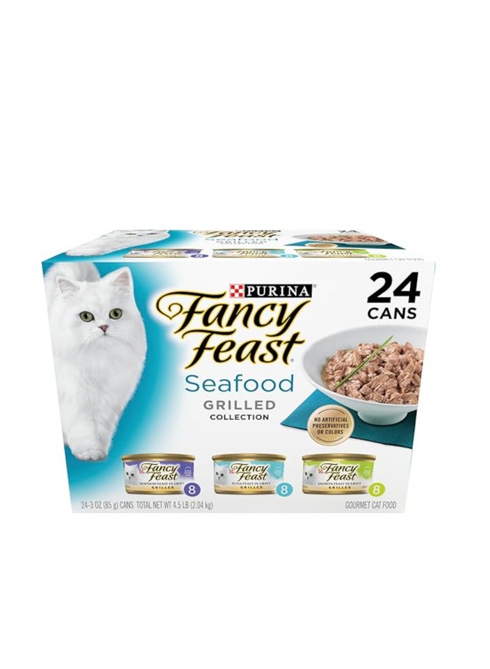 Purina Fancy Feast Gravy Wet Cat Food - (24)  Cans