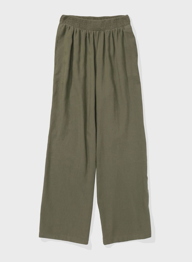 High Waist Wide Leg Pants