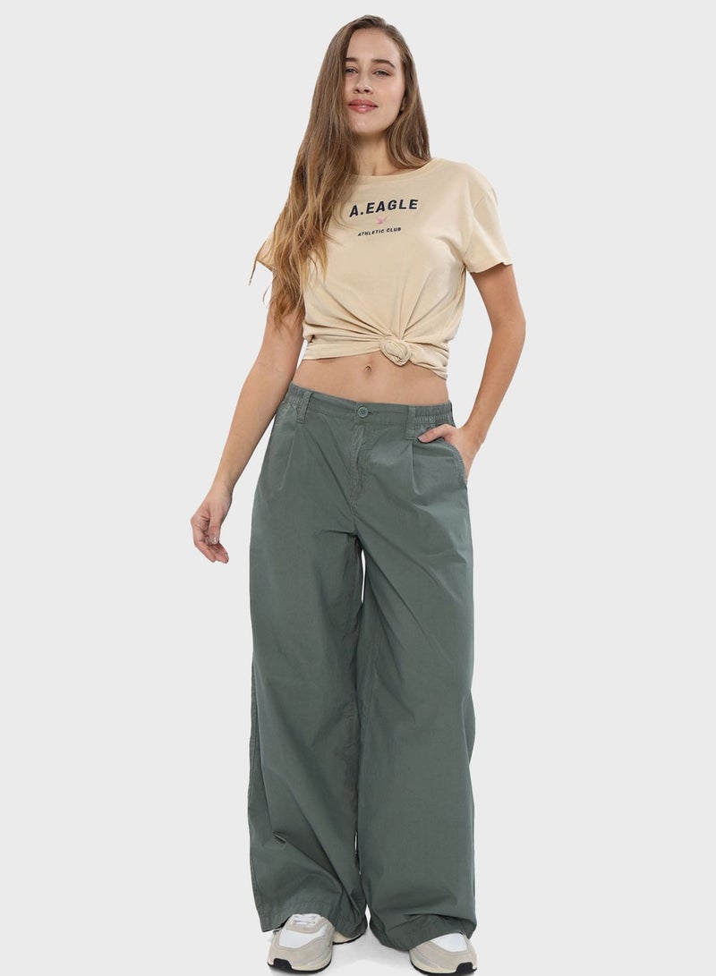 High Waist Wide Leg Pants