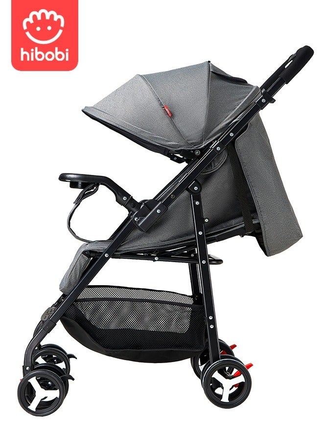 Two-way baby stroller, adjustable front and back, adjustable angle, can sit or lie down, multifunctional foldable stroller.