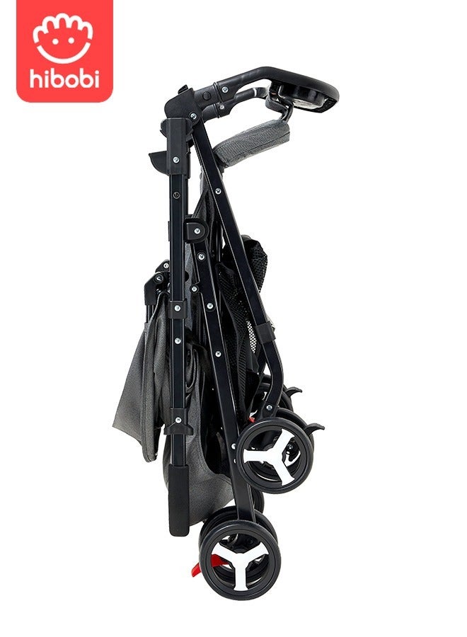 Two-way baby stroller, adjustable front and back, adjustable angle, can sit or lie down, multifunctional foldable stroller.