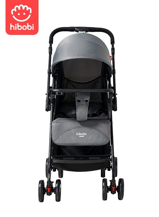 Two-way baby stroller, adjustable front and back, adjustable angle, can sit or lie down, multifunctional foldable stroller.