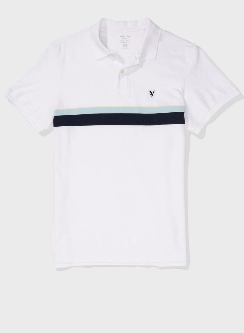 Collered Logo Detail Polo Shirt