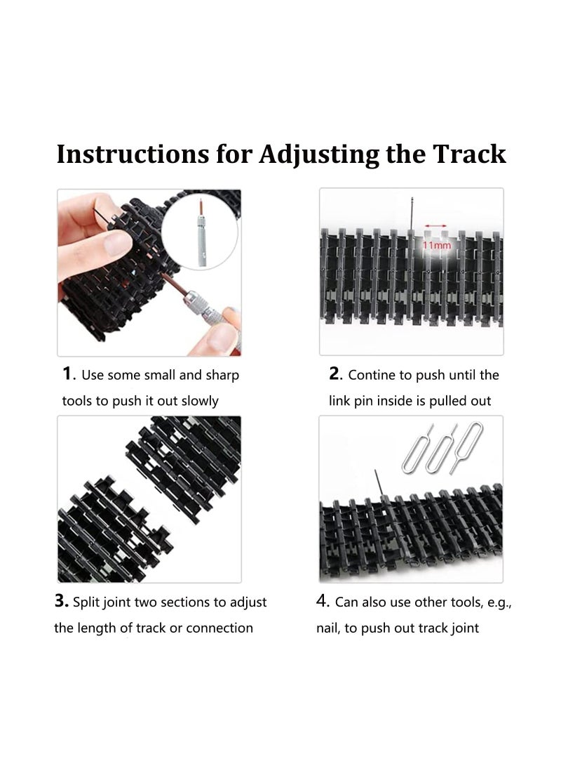 Geek DIY Tracked Robot Chassis Smart Tank Car Kit with 2Pcs Motor, Remote Control Caterpillar Moving Robotic Tank Platform with Plastic Tracks for Arduino/Raspberry Pie/Microbit/Python/Steam