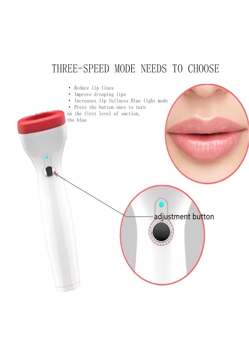 Women's Lip Plumper Tool, Silicone Electric Lip Plumper, Instantly Full Lips, USB Charging Lip Plumping Machine, Suitable for Wife, Mother, Girlfriend, Best Friend Great Gift