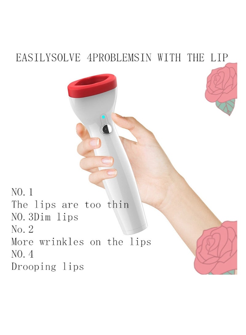 Women's Lip Plumper Tool, Silicone Electric Lip Plumper, Instantly Full Lips, USB Charging Lip Plumping Machine, Suitable for Wife, Mother, Girlfriend, Best Friend Great Gift