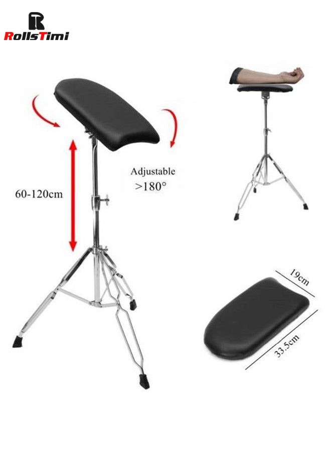 Tattoo Shelf Bracket Rest Stand Silver/Black