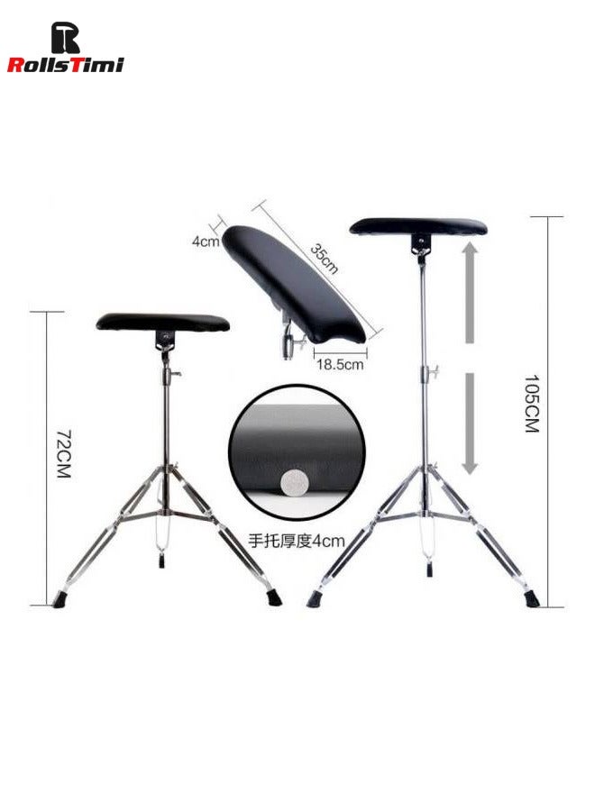Tattoo Shelf Bracket Rest Stand Silver/Black