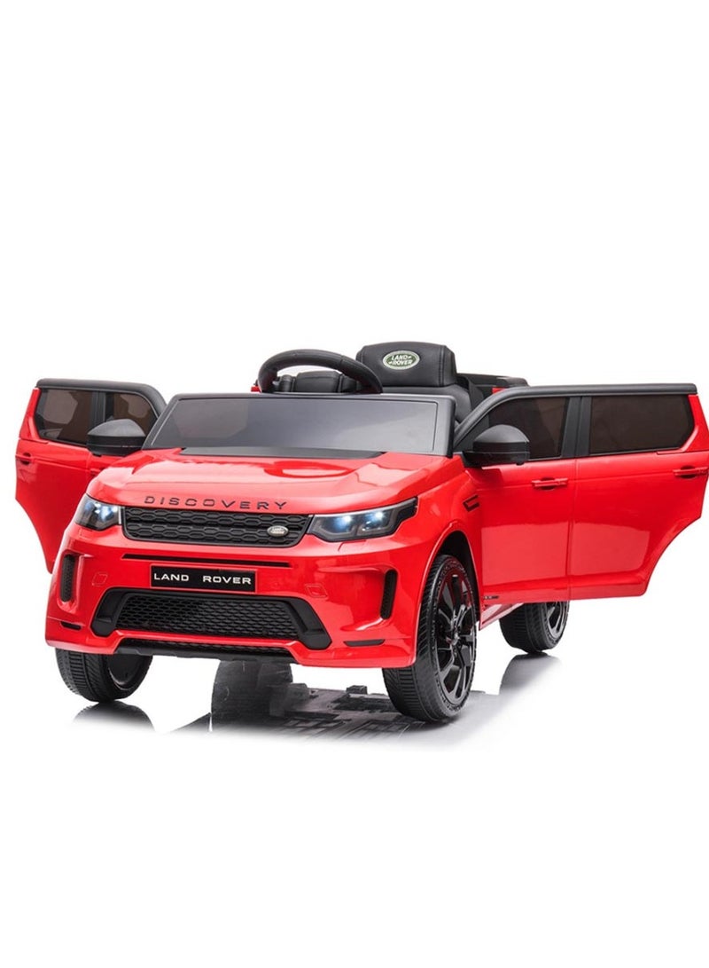 Land Rover Discover Official Licensed Kids Electric Ride On Toy Car With Parential Remote Control Best Gift For Kids-Red