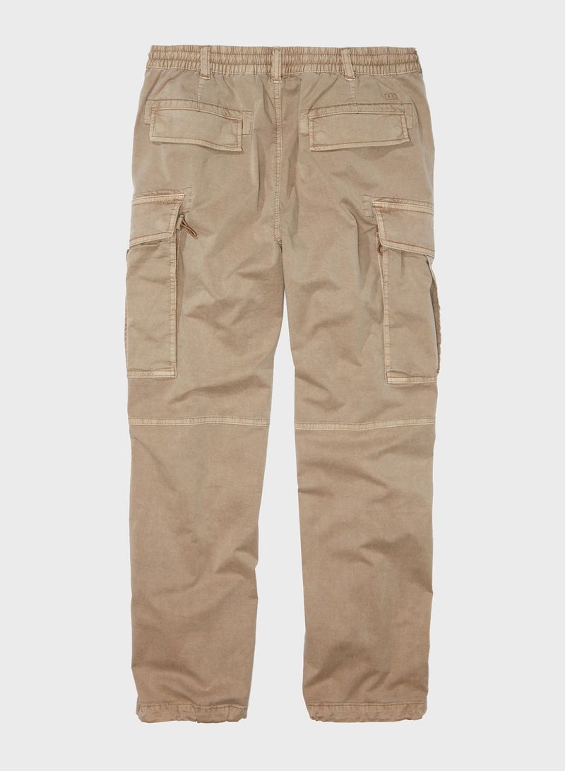 Pocket Detail Drawstrings Cargo Pants