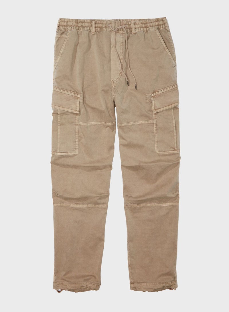 Pocket Detail Drawstrings Cargo Pants