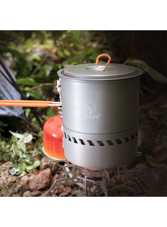 1.5/2.1L Outdoor Camping Traveling Hiking Heat Collection Pot Cooking Tableware