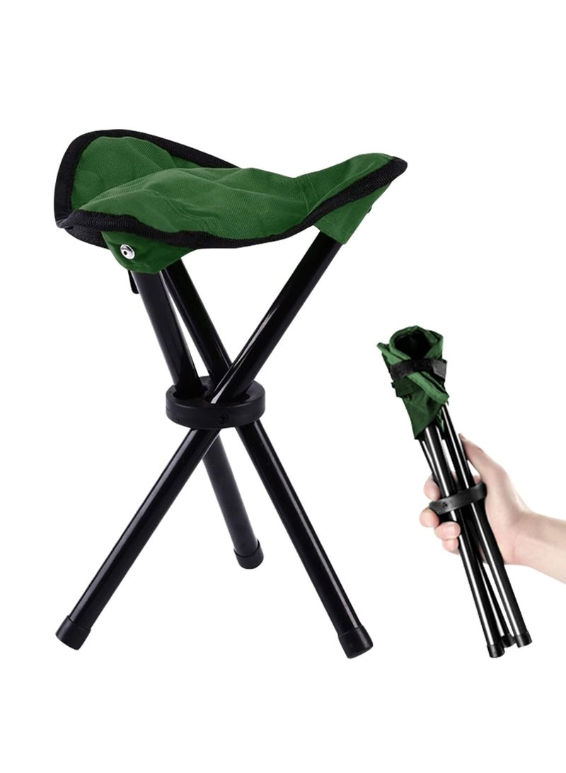 Tripod Camping Stools,Lightweight Portable Folding Camping Chair,Small 3-Legged Canvas Stool for Outdoor Adventures, Fishing, Beach, BBQ, Picnic, and Travel