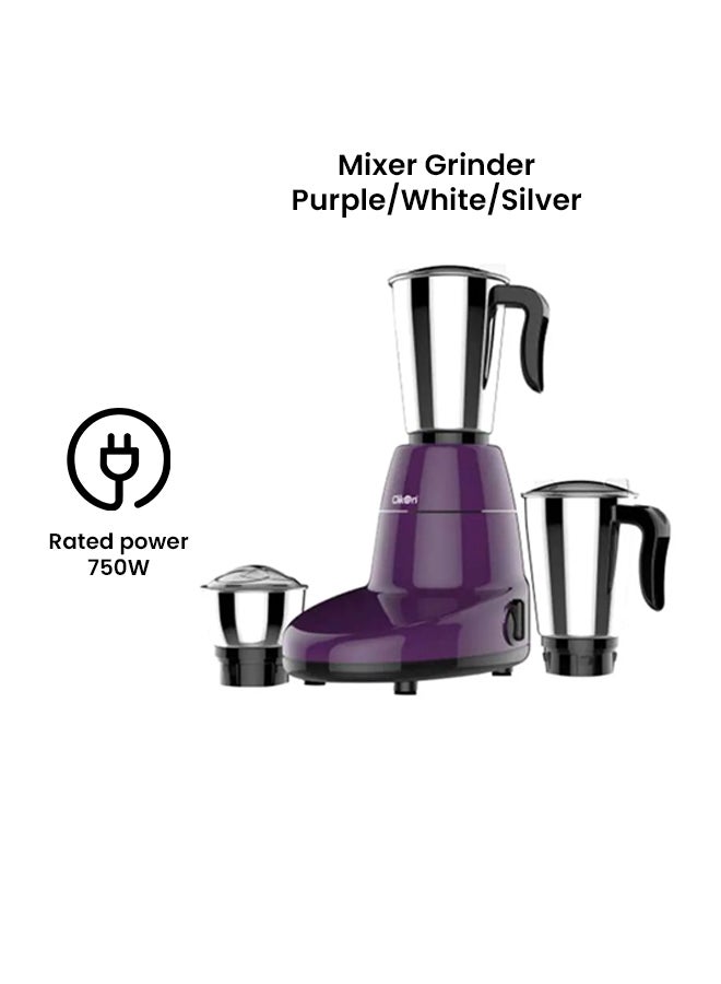 3-In-1 Electric Mixer Grinder 750.0 W CK2298 Purple/White/Silver