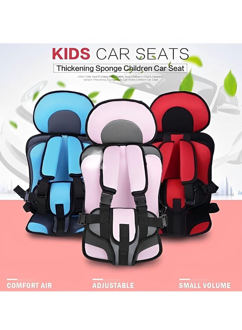 Child Safety Seat Simple Car Portable Seat Belt, Foldable Car Seat Booster Seat for Car Protection