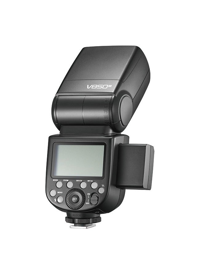 Godox V850III Flash Camera Flash 7.2V/2600mAh HSS 1/8000 2.4G 1.5s Recycle Time 450 Full Power Pops for DSLR Cameras with Standard Hot Shoes for Canon, Nikon, Sony, Fuji, Panasonic, Olympus (NO TTL)