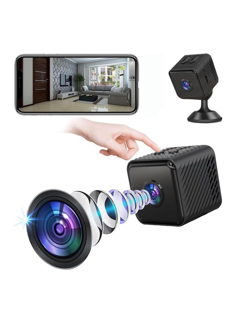 Mini Surveillance Camera, 1080P HD Wireless Camera with Night Vision Motion Detection, WiFi Camera Home Security Nanny Surveillance Cam Perfect Video Bady Camera for Indoor and Outdoor