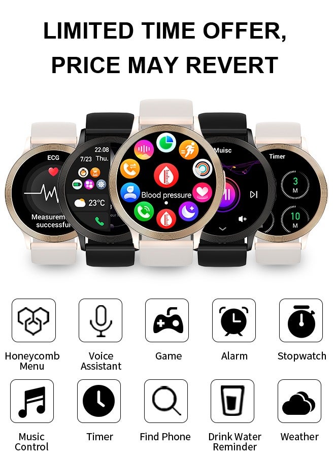 Korean Brand S5 Smart Watch, Smart Watch for Men, Waterproof Fitness Watch, Bluetooth Calling, Compatible with Android and iOS, Aluminum Alloy Ultra-Light Frame, 1.43