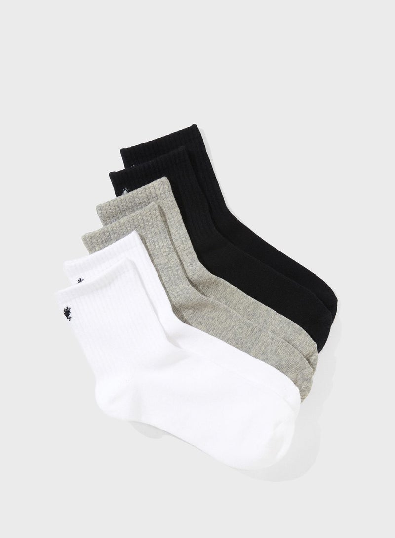 3 Pack Assorted Ankle Sock