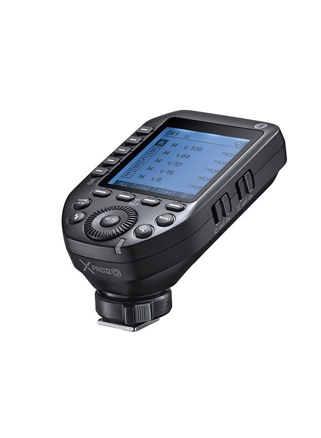 Godox XProII-O Wireless Flash Trigger for Panasonic/Olympus Camera, 1/8000s HSS TTL Convert-Manual TCM Function Large LCD Screen Flash Transmitter