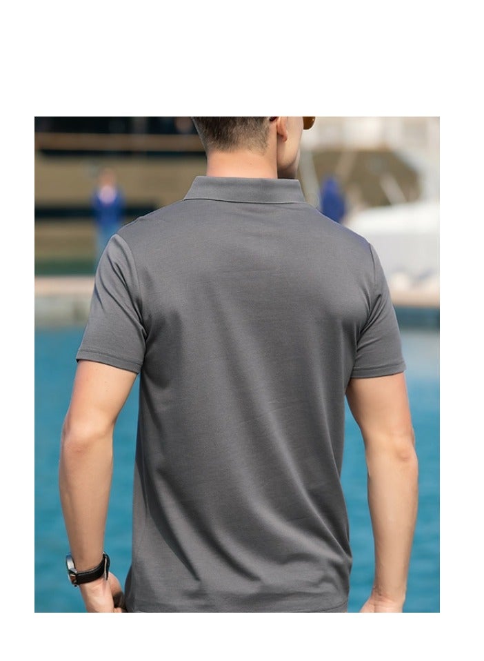 Men's Fashionable Casual Polo Short Sleeved T-shirt