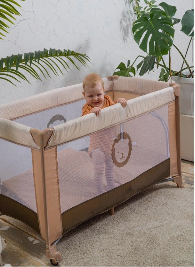 Multifunctional Portable Folding Crib And Playbed Ideal For Newborns And Toddlers With Travel Carry Bag