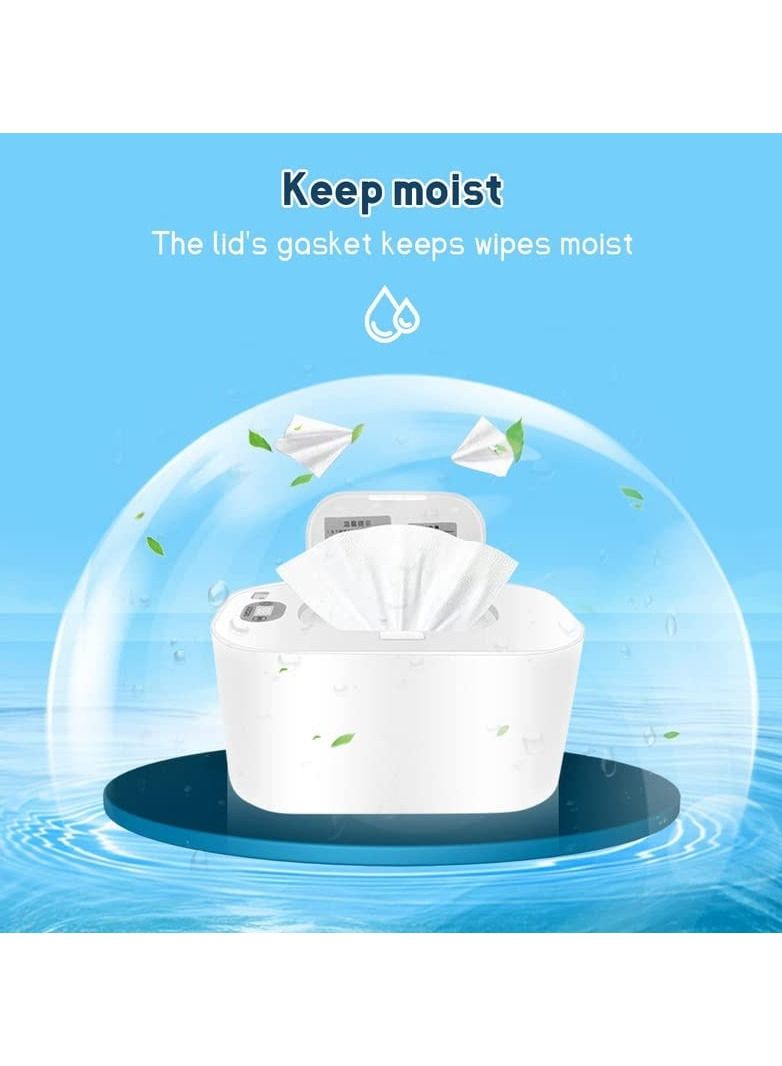 Wipe Warmer,Baby Wet Wipes Warmer and Dispenser,Large Capacity Wet Wipe Heater,Baby Wipes Heater Thermostat Wet Wipes Box Portable Wipes Heating Box Temperature Adjustable