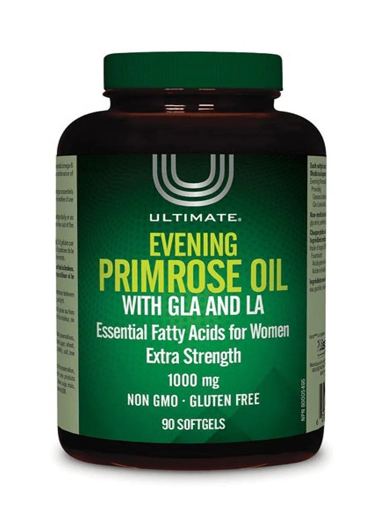 Ultimate Evening Primrose Oil with Gla & La 1000Mg, 90 Count