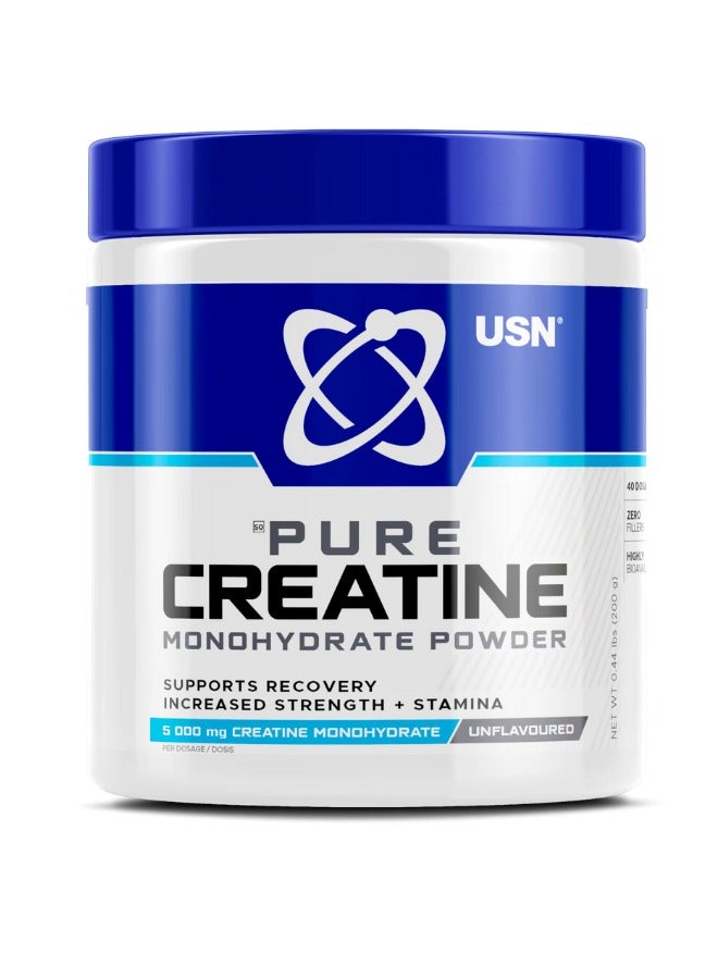 Pure Creatine Monohydrate  Unflavored 200g