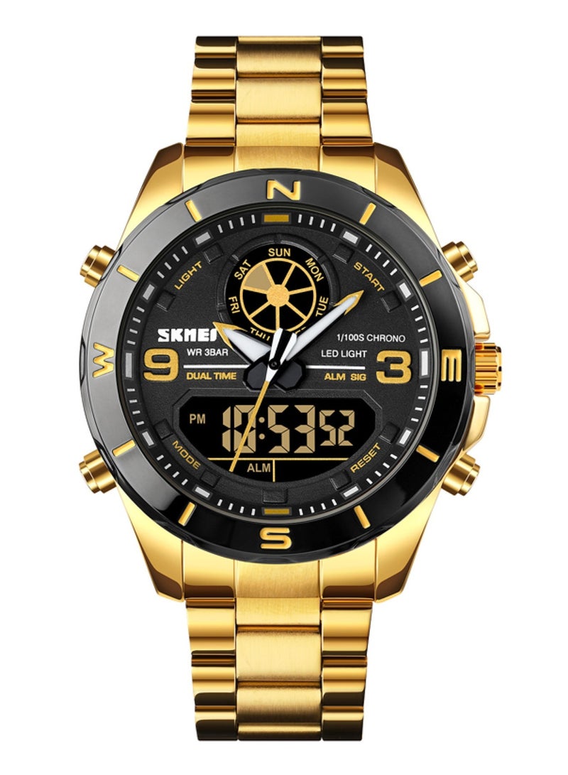 Men's Dual analog and Digital Quartz Gold watch 1839