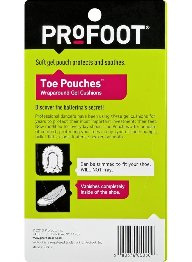 Toe Pouches Wraparound Gel Cushions