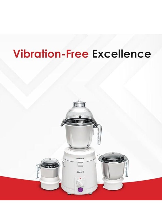 Sujata Dynamix, Mixer Grinder, 900 Watts, 3 Jars (White)