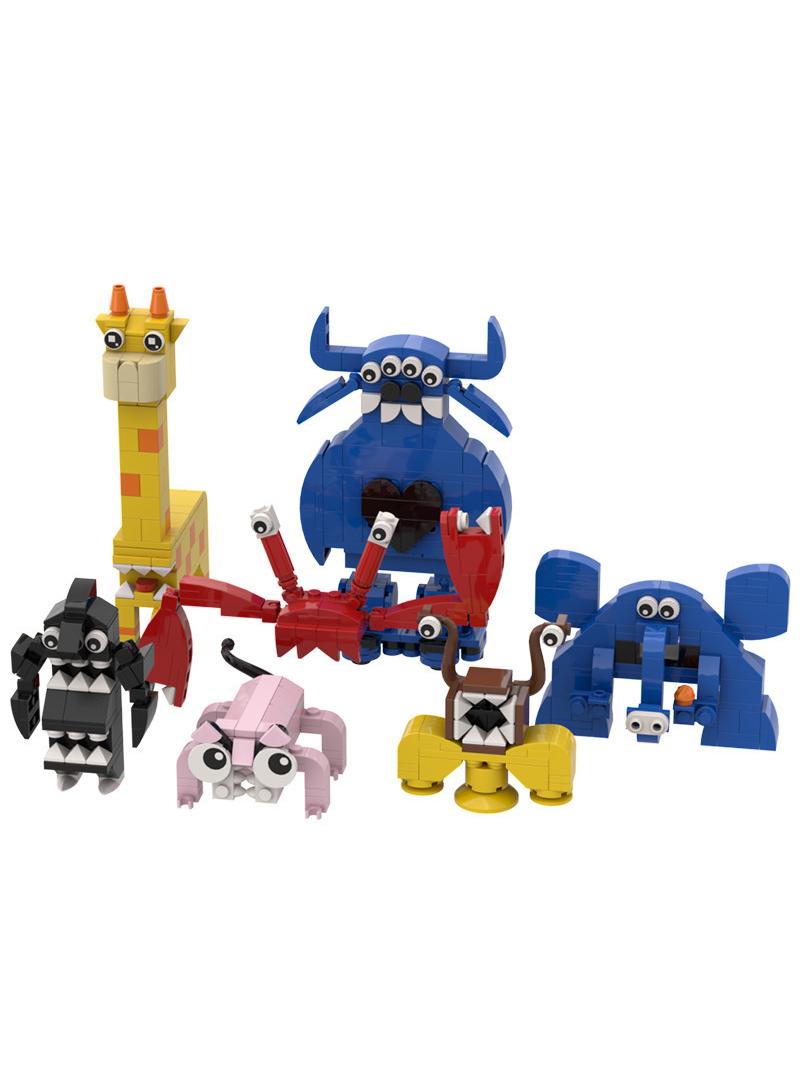 7 Pcs Set BanBan Kindergarten Building Set Building BLocks Figures Character Bricks Friend Toys