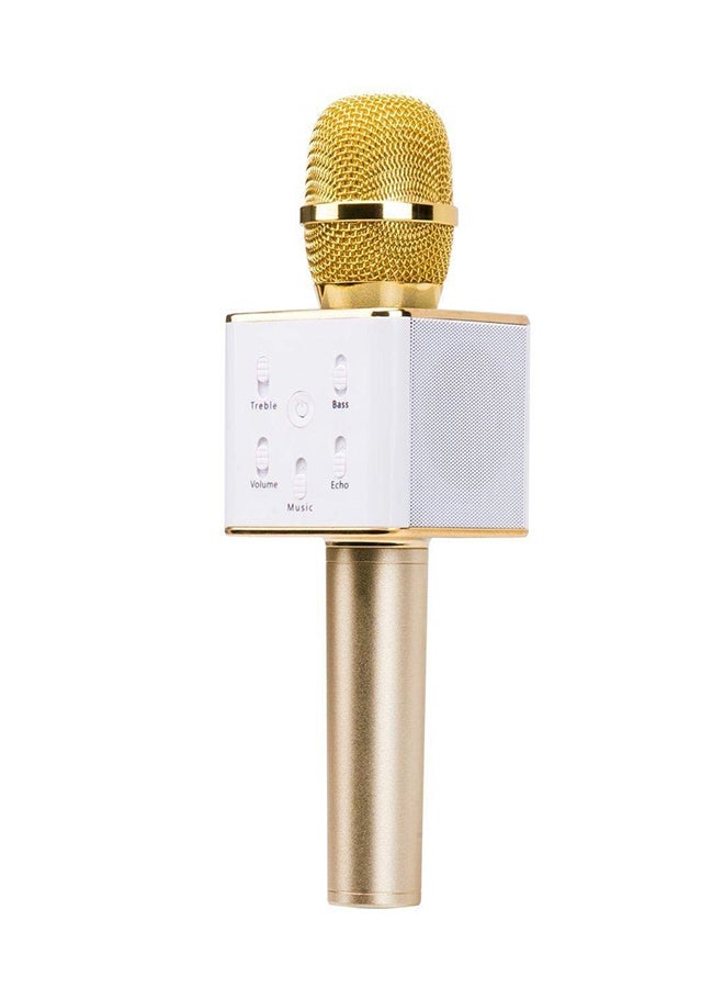 Q7 Bluetooth Karaoke Microphone 4462300182 White/Gold